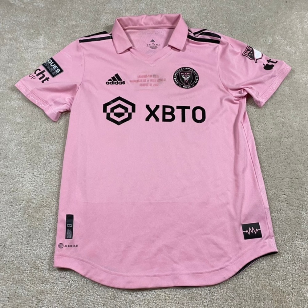 Adidas Inter Miami Jersey Mens M Messi 10 Leagues Cup Final Pink Kit